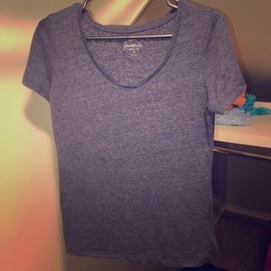 Blue-Gray Women’s Deep V-Neck T-Shirt
